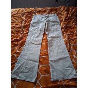 Vintage Y2K Zinc Beige Flared Corduroy Women's Pants